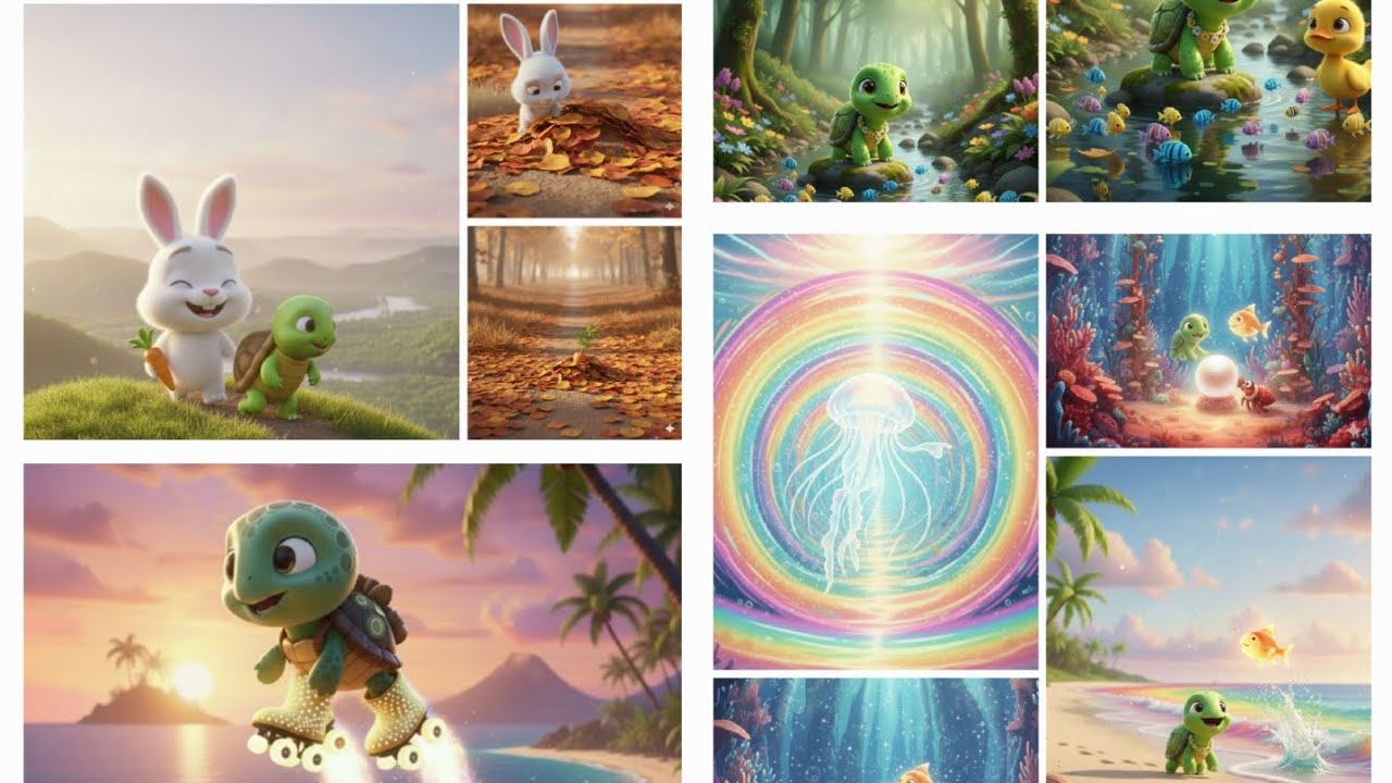 Cute Turtle Adventure Series 1-5 eps - Magic Adventure for kids(@cuteanimalworldstories)