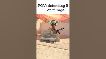 Do ya’ll like defending B on Mirage?? #shorts #cs2