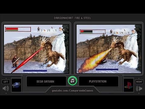 Dragonheart: Fire & Steel (Sega Saturn vs Playstation) Side by Side Comparison