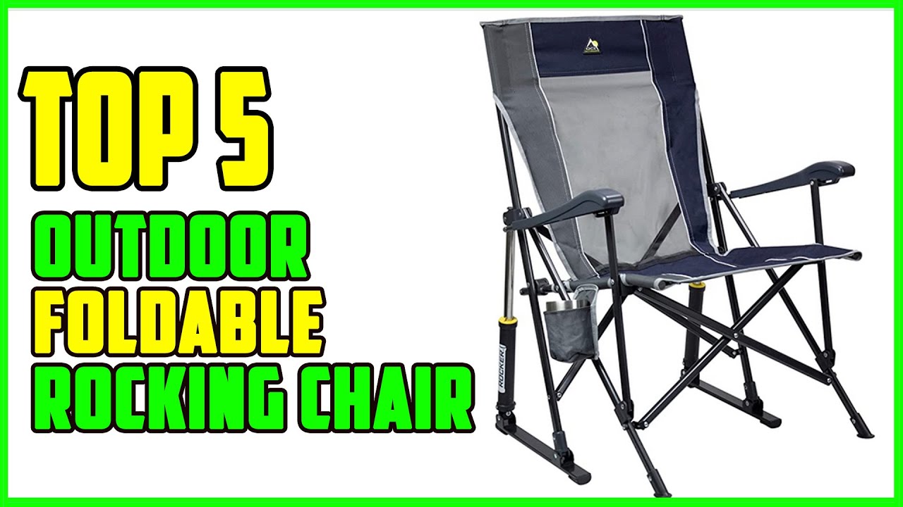 Basics Foldable Rocking Chair Black 