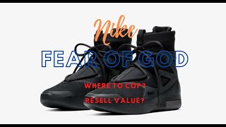 fear of god 1 triple black resell