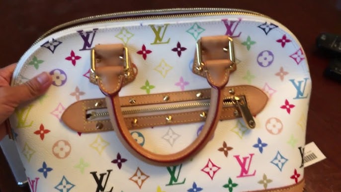 LOUIS VUITTON Monogram Multicolor Greta White 1292006