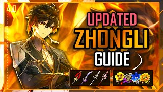 COMPLETE ZHONGLI MAIN'S GUIDE! (DPS & Support Builds, C6, Weapons etc.) | Genshin Impact Ver 4.0