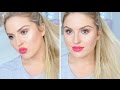 Get Ready With Me ♡ Fresh Glowing Skin &amp; Bold Lips!