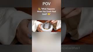 💫 "What Happens When You Crush Real Gold? 😲"   || Ai video || ASMR