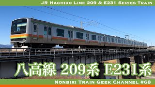 【4K 60fps ZV-E1】JR八高線 209系 E231系 IGBT-VVVF JR Hachiko Line 209 & E231 Series Train