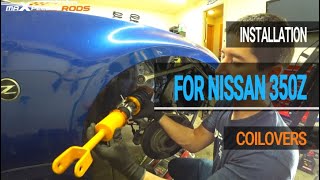 The Installation Of Maxpeedingrods Coilovers On Nissan 350Z