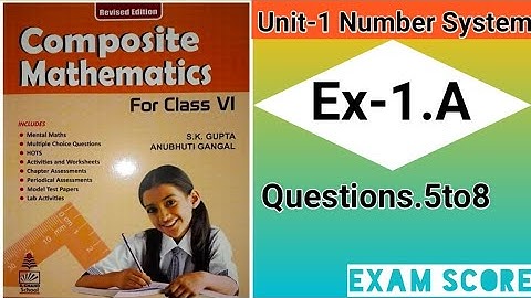 composite mathematics class 6 knowing our numbers Ex.2A by EXAM SCORE