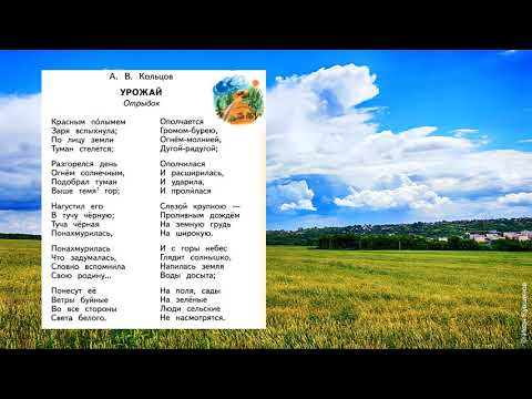 А.В. Кольцов "Урожай" (Отрывок)