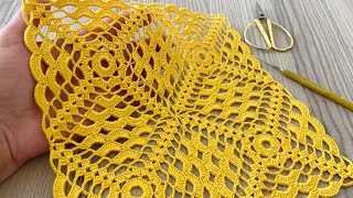 HEARTWARMING So Easy and Beautiful Crochet Square Motif Pattern Tutorial