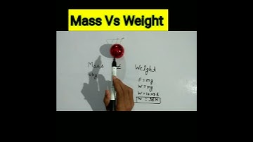 Mass Vs Weight बिल्कुल अलग 🤔#shorts