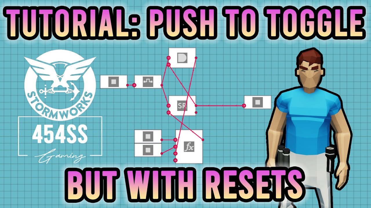 Simple MC for Push to Toggle w/ Resets (Stormworks Tutorial) - YouTube