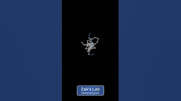 Random chaos machine Fourier drawing but all angular velocities are random. #codeart #mathart