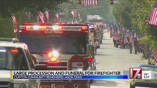 Hundreds honor Clayton firefighter who died battling COVID-19