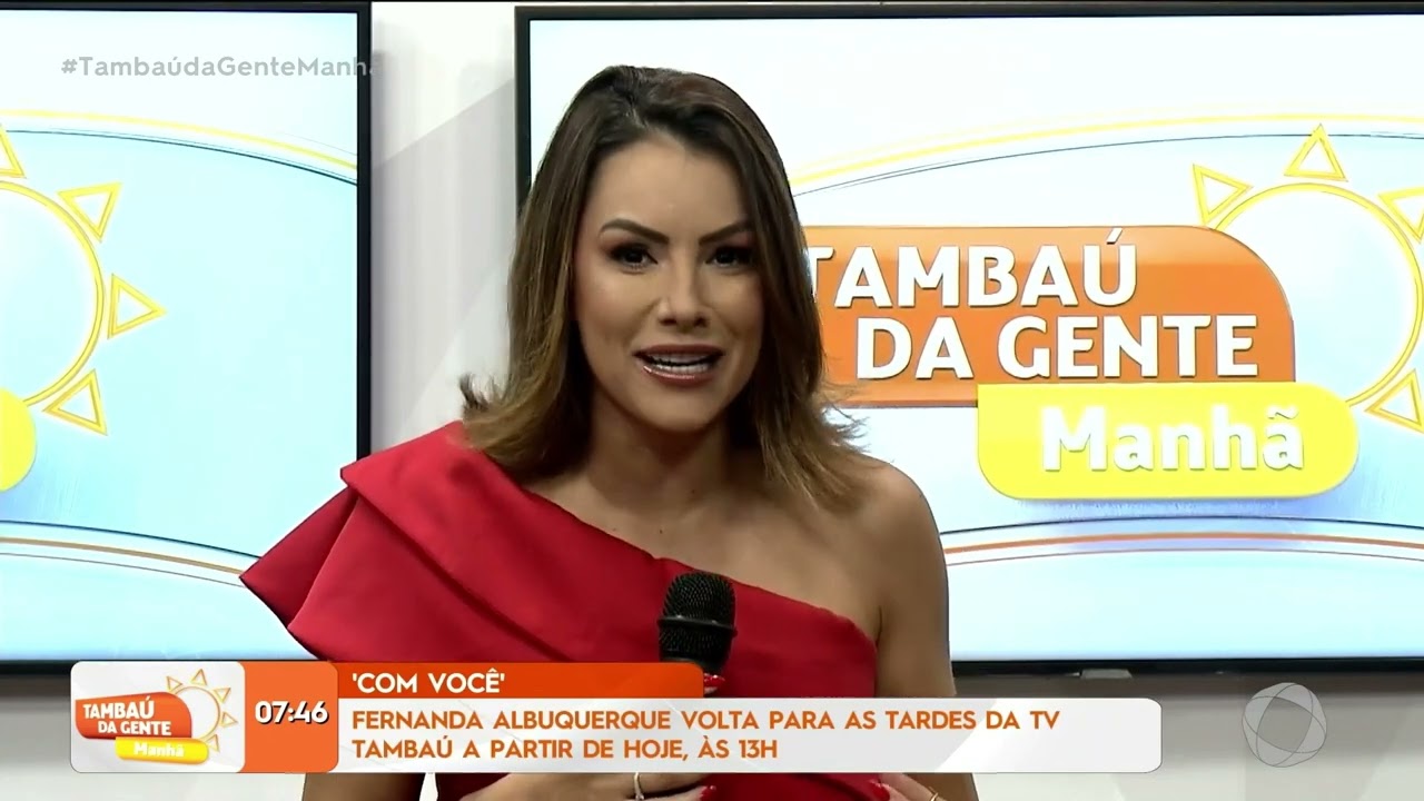 Fernanda Albuquerque volta para as tarde da TV Tambaú a partir de hoje - Tambaú da Gente Manhã