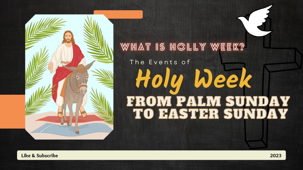 What Is Holy Week The Events Of Holy Week From Palm Sunday To Easter 