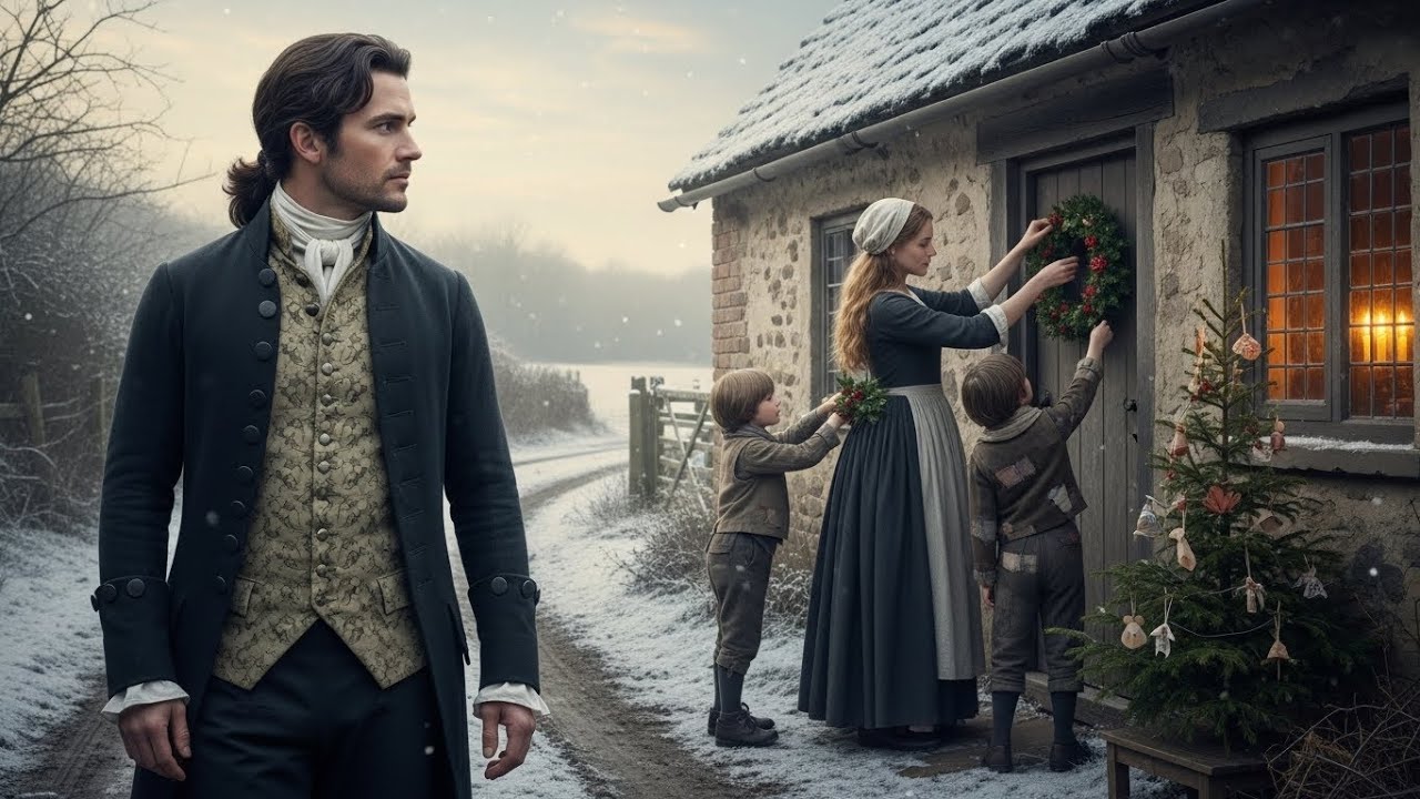 EL CONDE RICO QUISO IGNORAR LA NAVIDAD… HASTA QUE VIO A SU EMPLEADA VIUDA ADORNAR SU HUMILDE CASA
