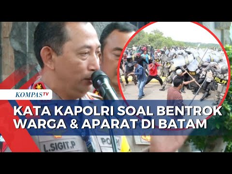 Respons Kapolri Jenderal Listyo Sigit Prabowo soal Bentrok Warga dan TNI-Polri di Pulau Rempang