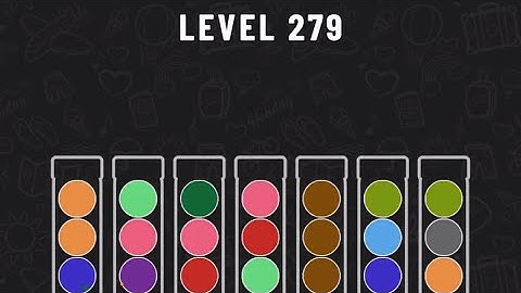 Ball Sort Puzzle Level 279 #ballsortpuzzle #ballsortpuzzlegameplay #puzzlegame #mobilegames