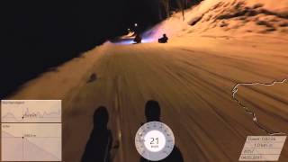 Nachtrodeln Auf Der Mondrodelbahn In Söll 04.03.2015