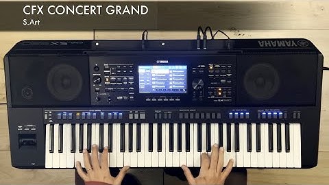 Yamaha PSR SX 920 - Unboxing and First Test - CFX Concert Grand