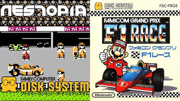 Famicom Grand Prix: F1 Race (English 1987) Nintendo Famicom Disk System Gameplay HD (Nestopia)