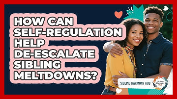 How Can Self-regulation Help De-escalate Sibling Meltdowns? - Sibling Harmony Hub