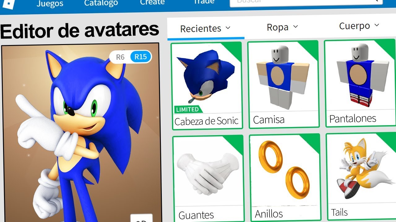 Creamos El Perfil De Sonic En Roblox Rovi23 Roblox - rovi23 roblox profile