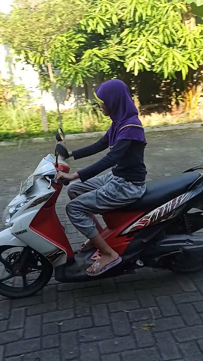 belajar bawa motor hari pertama langsung bisa..