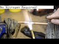 Want to braze copper tubing without nitrogen? Watch this