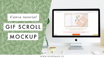 [Canva tutorial] Create a GIF scroll animation mockup to show your website