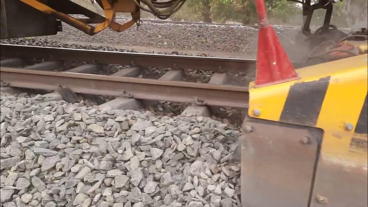 Ballast cleaning machine BCM Working YouTube