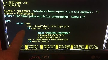 Servo controlador por pulsadores