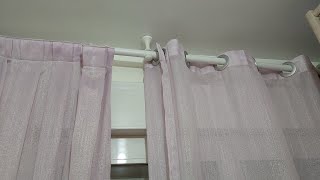 Transformar cortina de tablas a anillas.Transform curtain from tables to rings.