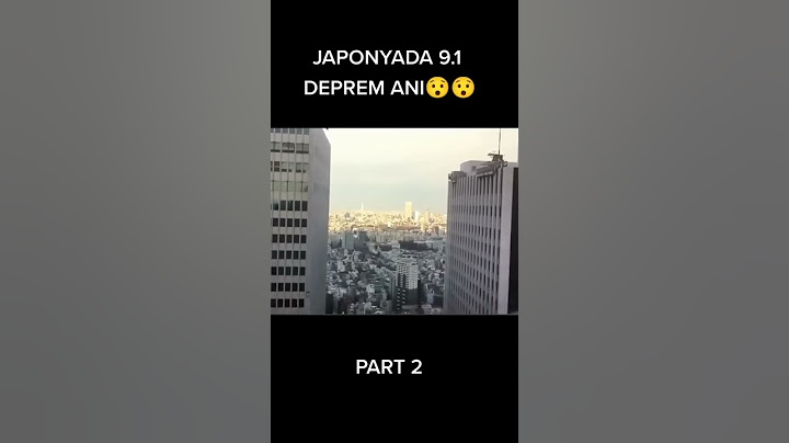 Japonya 9.1 Şiddetindeki Deprem