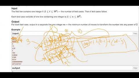 Codeforces Round #739 (Div. 3) || D. Make a Power of Two