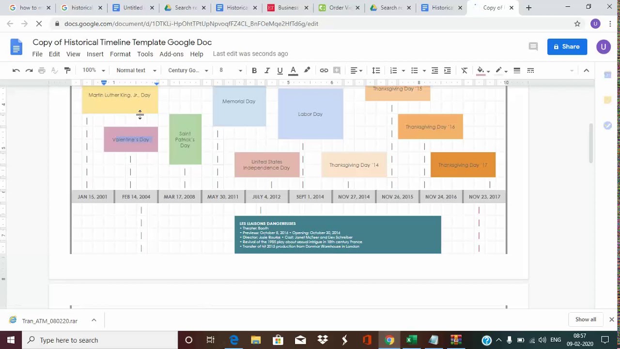 historical-timeline-template-google-docs-how-to-youtube