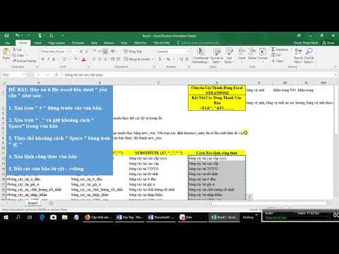 #1 Mẹo Word, Excel Xử Lí Thay Thế Kí Tự, Nối Văn Bản, Hàm SUBSTITUTE Mới Nhất