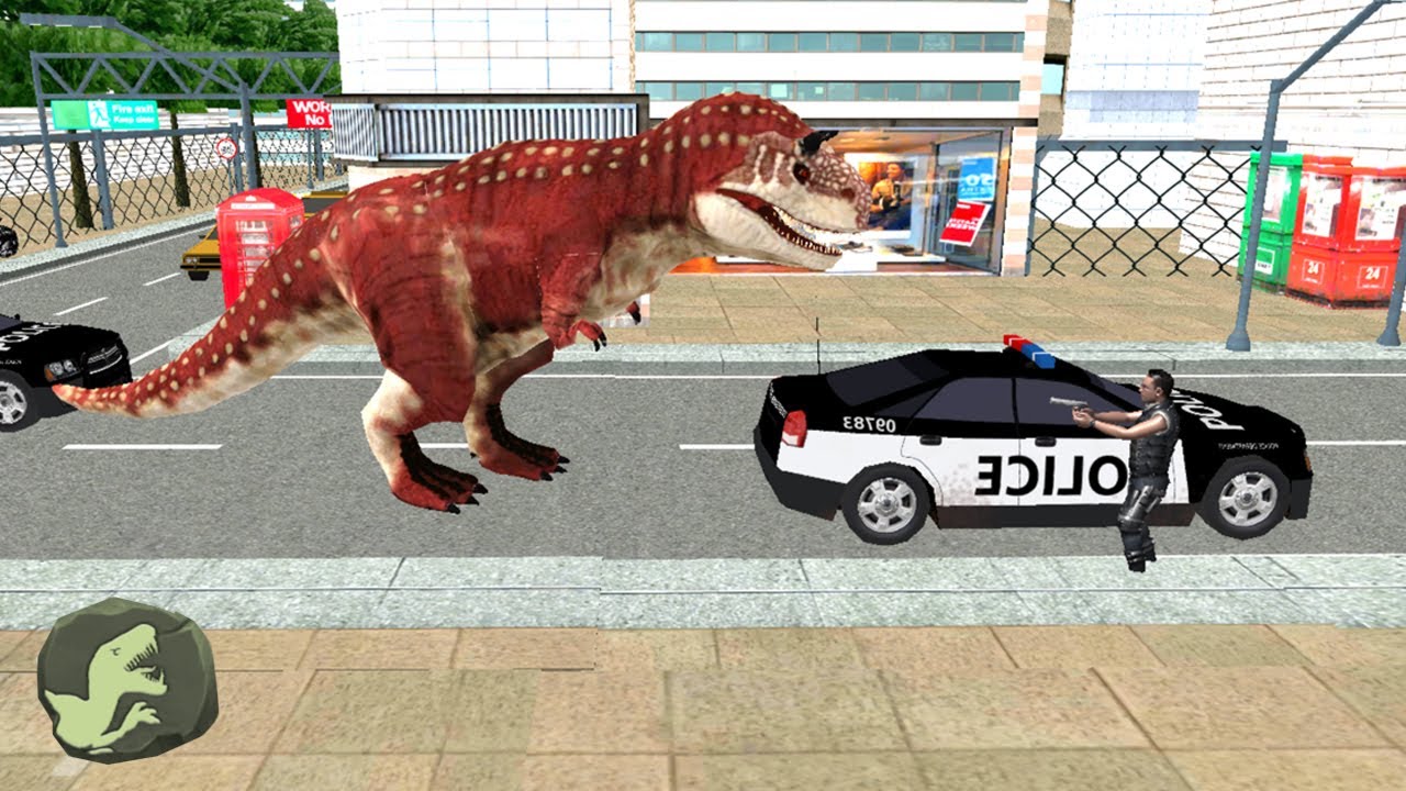 Angry Dinosaur Attack City Simulator - Dinosaur Game#1 - Android Gameplay