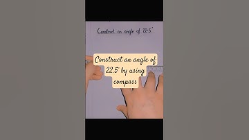 How  to make an angle of 22.5° by using compass #shorts #edits #geometry #maths #ytshorts #growth