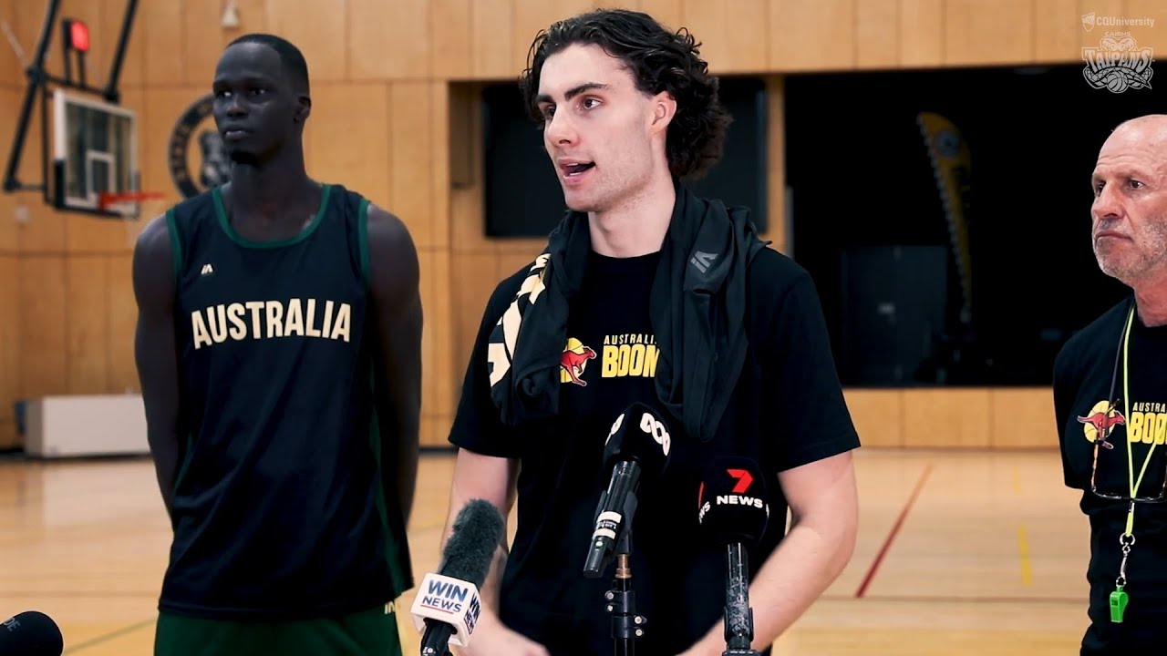 Australian Boomers Press Conference in Cairns (August 2, 2023) YouTube
