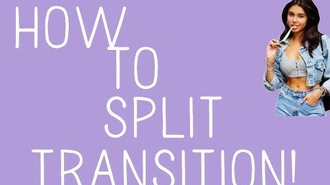 how to do a split transition on funimate