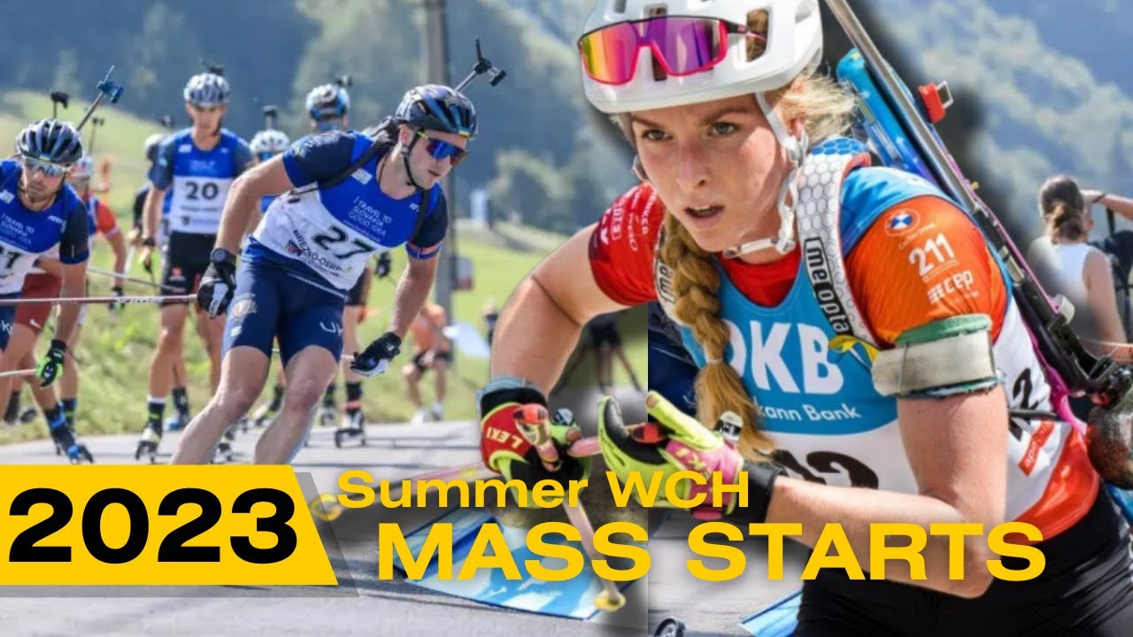 Summer Biathlon World Championships Mens and Womens Mass Start Race Reaction