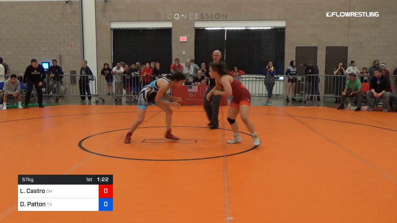 57 Kg Round Of 16 Leilah Castro Team Ohio Vs Devin Patton Team Texas ...