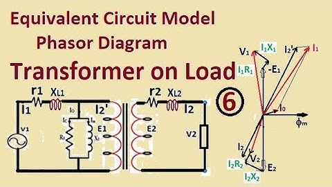 Transformer Equivalent Circuit Model, Phasor diagram on load, leakage reactance, winding resistance
