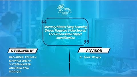 FYDP Talks Episode 4 | Video Search For Object Detection | Highlights