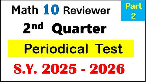 Part 2 Second periodical test mathematics 10 #math10 #periodicaltest #polynomialfunction #2ndquarter