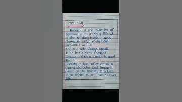 Thumbnail of Short Paragraph on Honesty || Short Essay on Honesty || Honesty Essay || #ytshort
