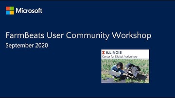 FarmBeats Workshop - 9/2020 AIFARMS
