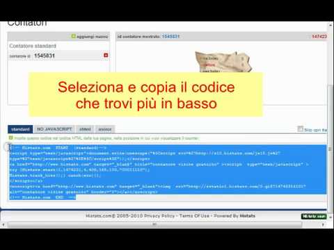 Video: Come Inserire Un Contatore In Un Blog